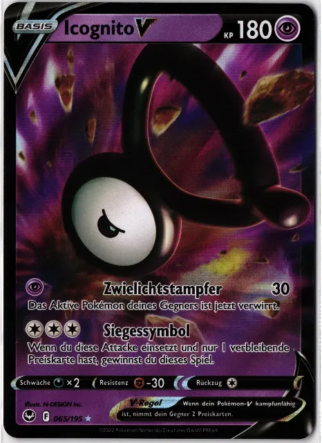 Icognito V Silver Tempest 065/195 Vorderseite